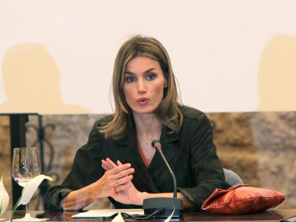 Le princesa Letizia en el seminario internacional sobre periodismo
