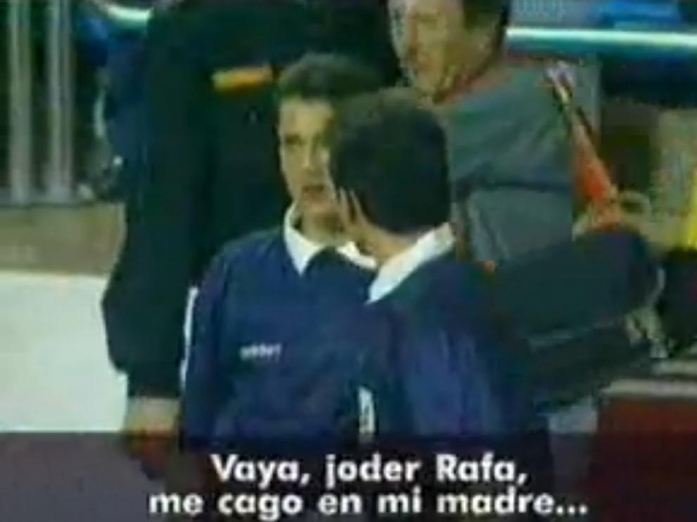 Rafa Guerreo y Mejuto González durante el encuentro de 1996.