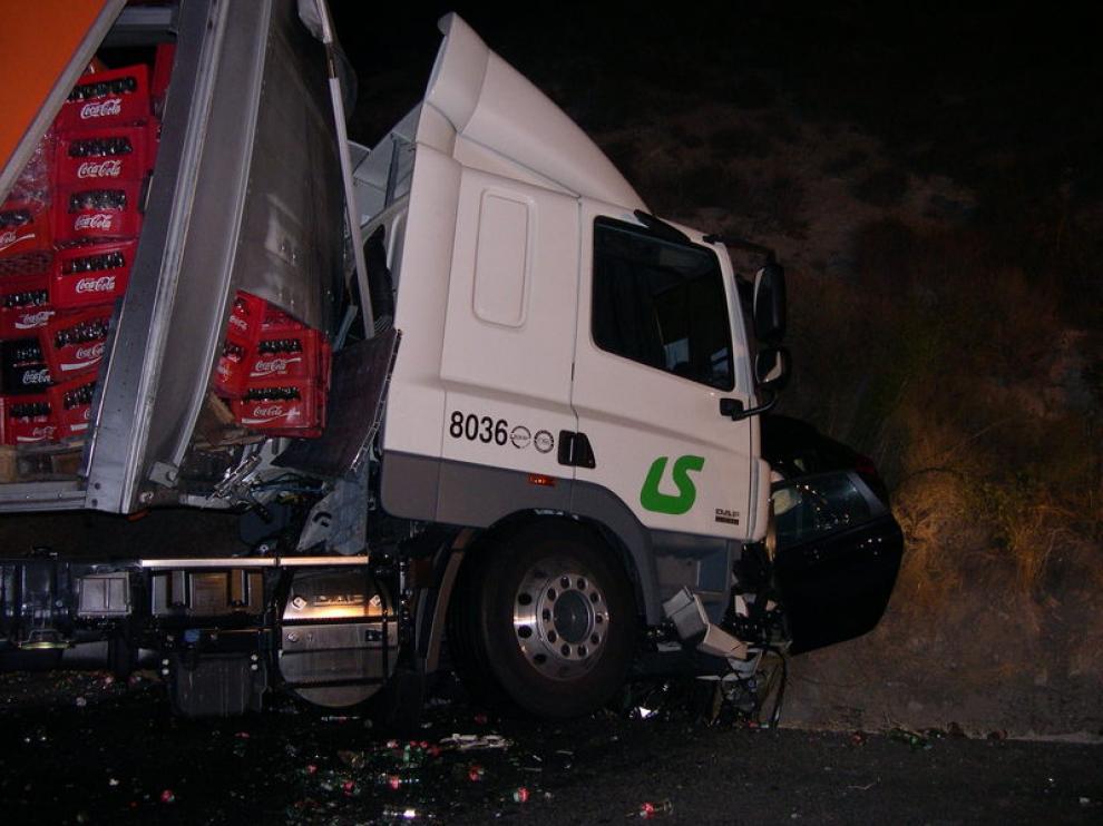 Imagen del accidente en Peñalba