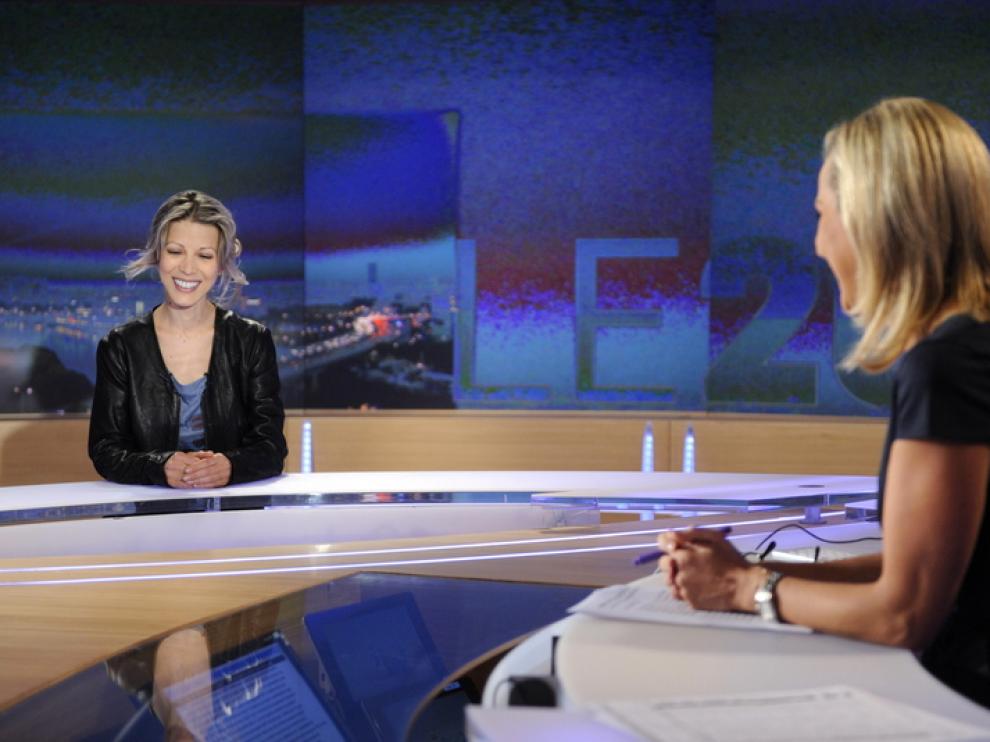 Tristane Banon durante la entrevista