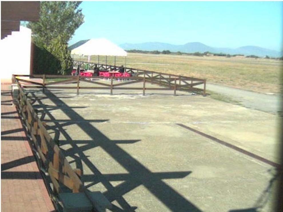 Imagen de hoy del aeródromo de Santa Cilia