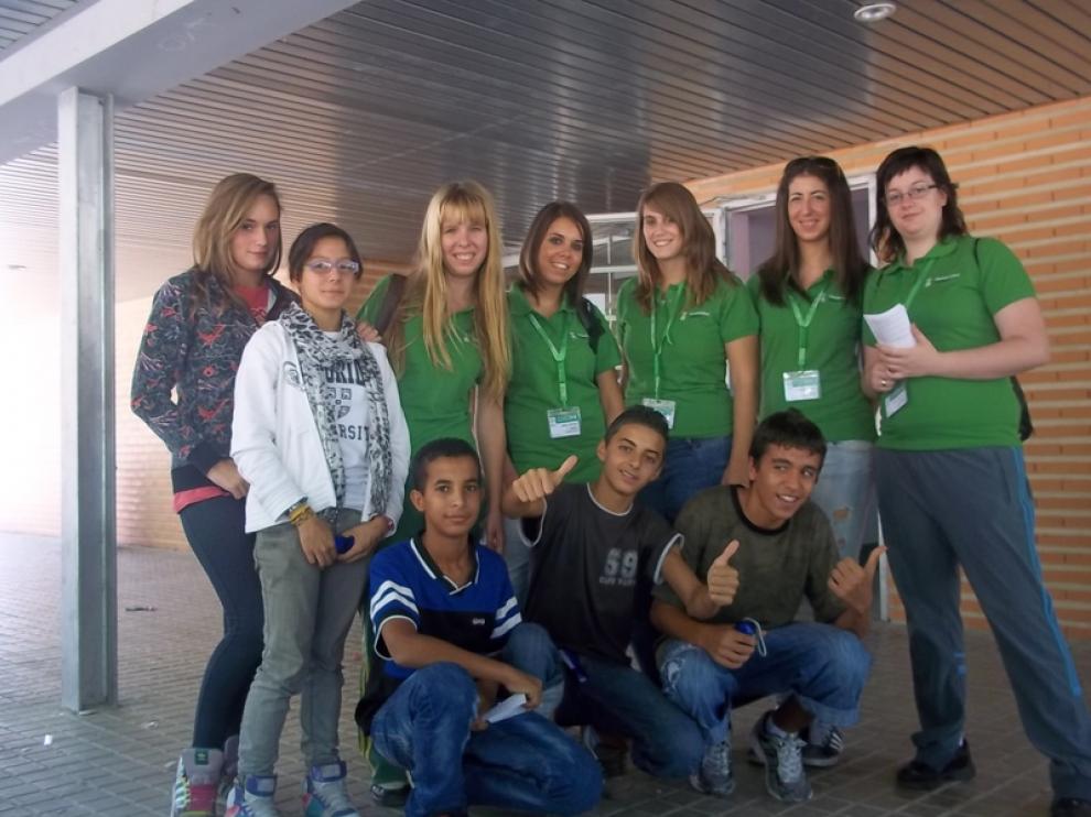 Voluntario verdes en el IES José Mor de Fuentes