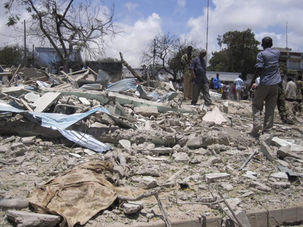 Dramáticas imágenes tras el atentado en Somalia