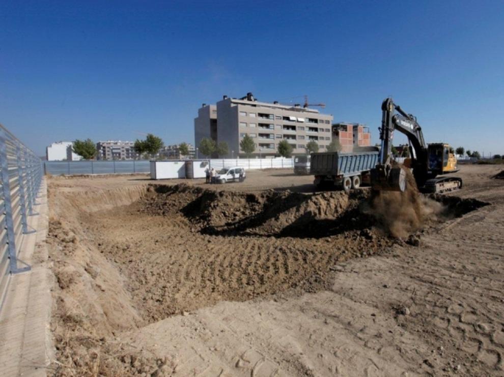 Comienzo de las obras en el Palacio de Justicia de Huesca