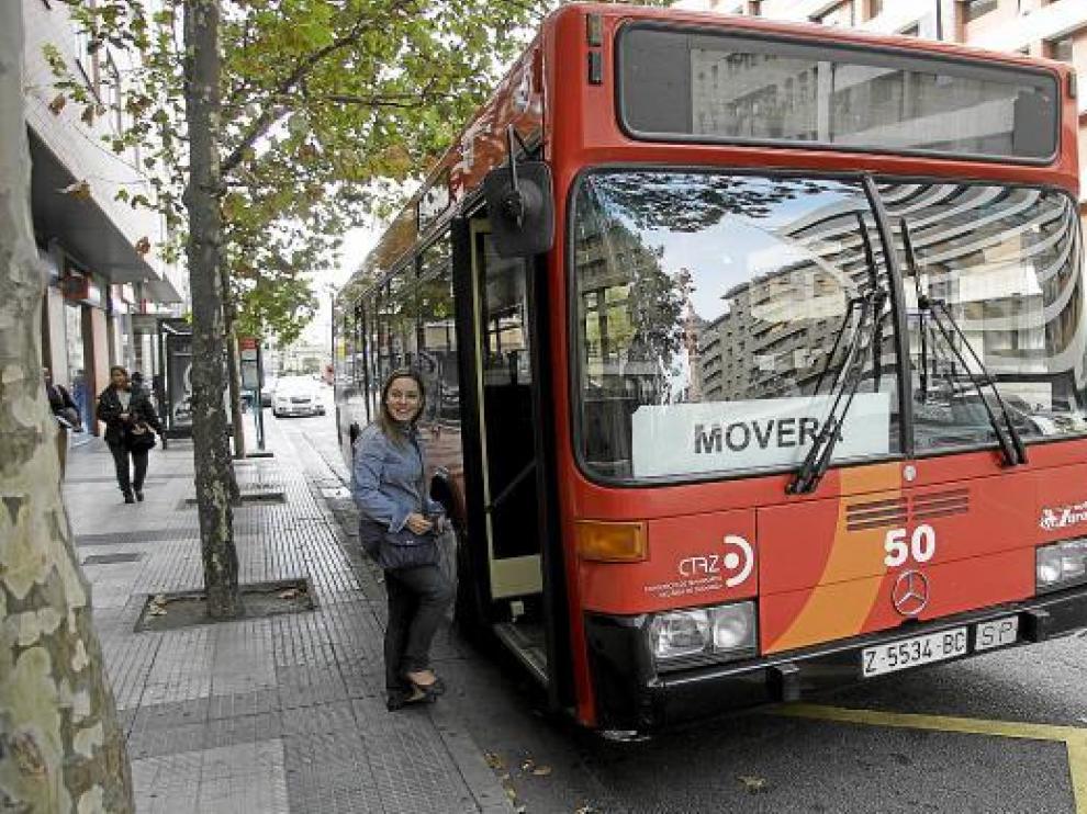 Imagen de archivo de un autobús urbano de la línea Movera-Pastriz.