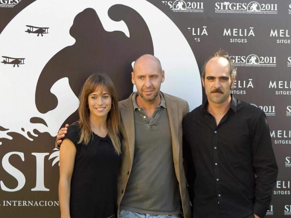 Marta Etura, Jaume Balagueró y Luis Tosar, en Sitges