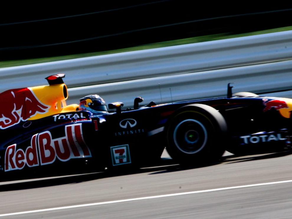 Sebastian Vettel en la sesión de hoy