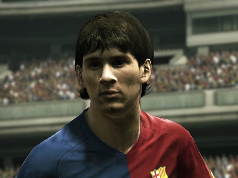 Recreación de Messi en el juego