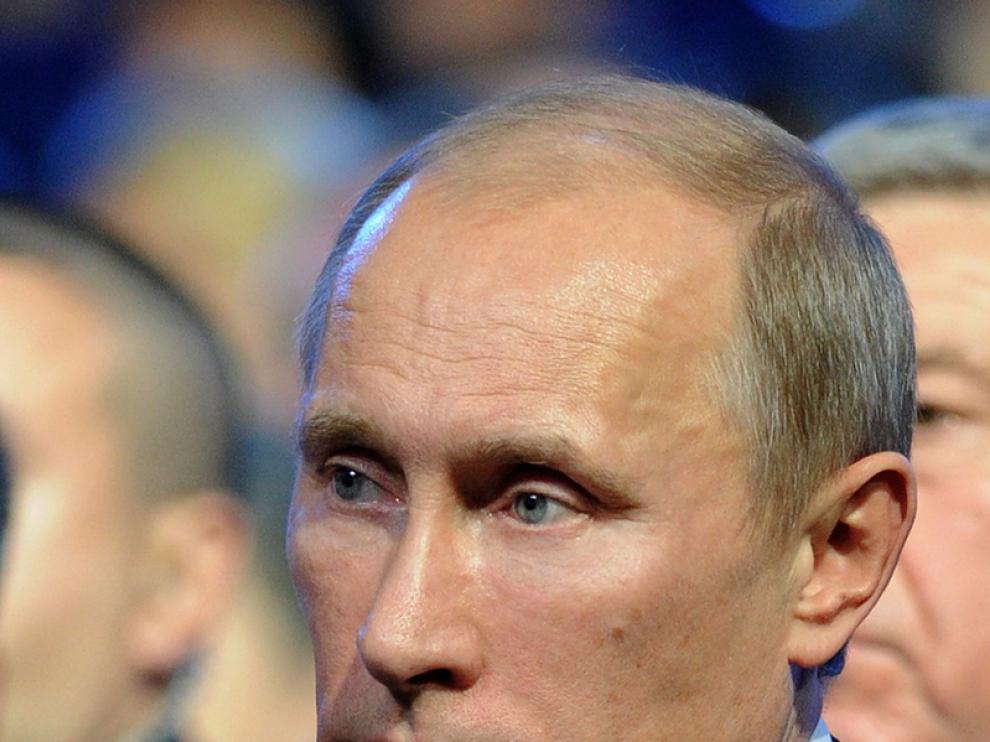Vladímir Putin, candidato por Rusia Unida a las presidenciales