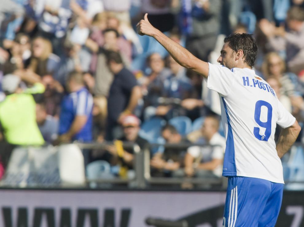 Postiga celebra su gol