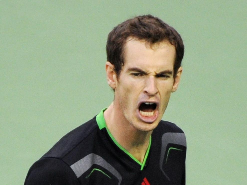 Andy Murray celebra el triunfo ante Ferrer