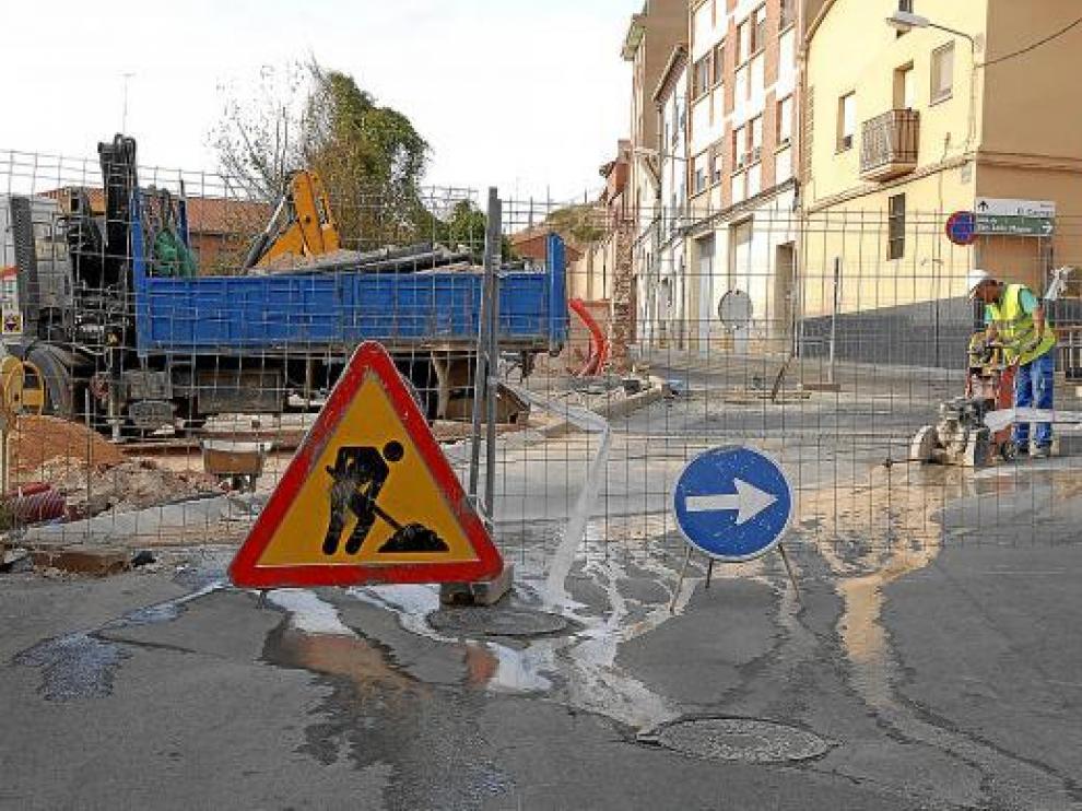 Construcción de la calle de Valdeparaíso