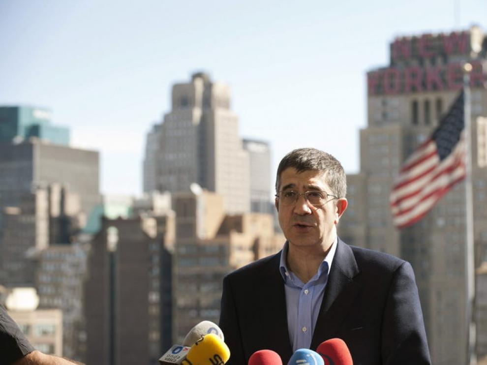 El lehendakari Patxi López, en su visita a Nueva York