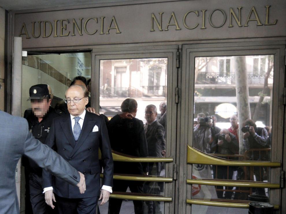 El empresario José María Ruiz-Mateos, a su salida de la Audiencia Nacional