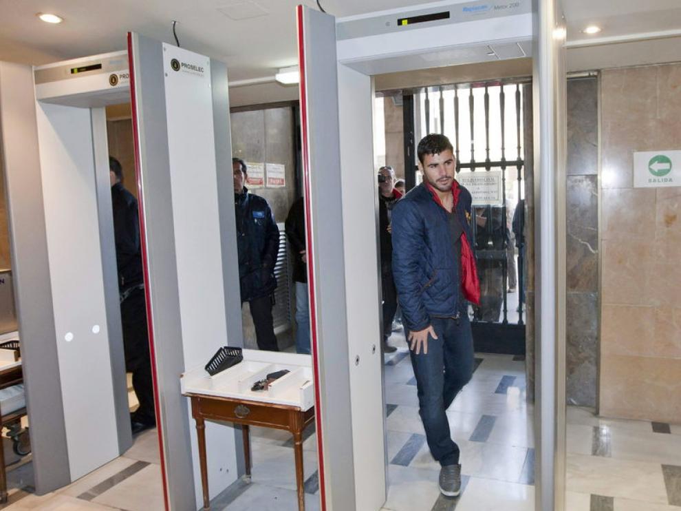 Braulio, a su llegada al juzgado