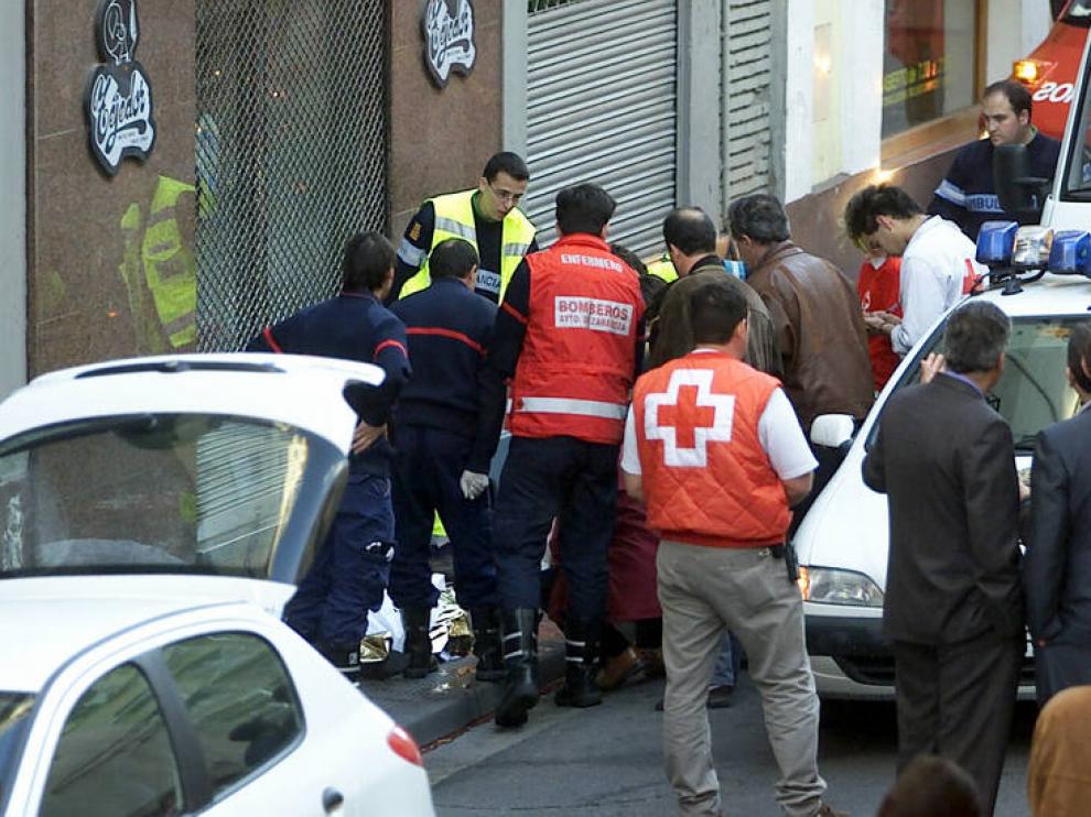 El atentado, en pleno centro de Zaragoza