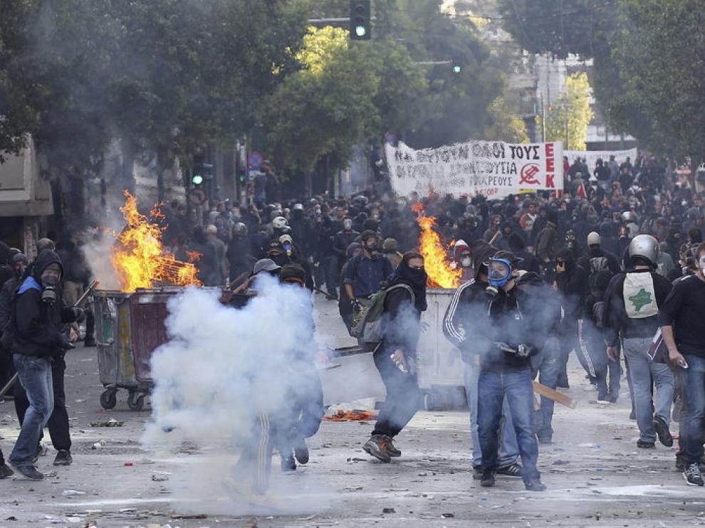 Imagen de la última huelga general en Grecia