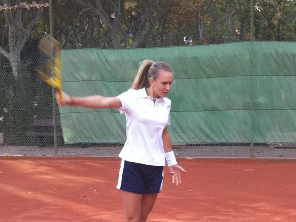 Cristina Sáenz de Buruaga disputará la final en el torneo.