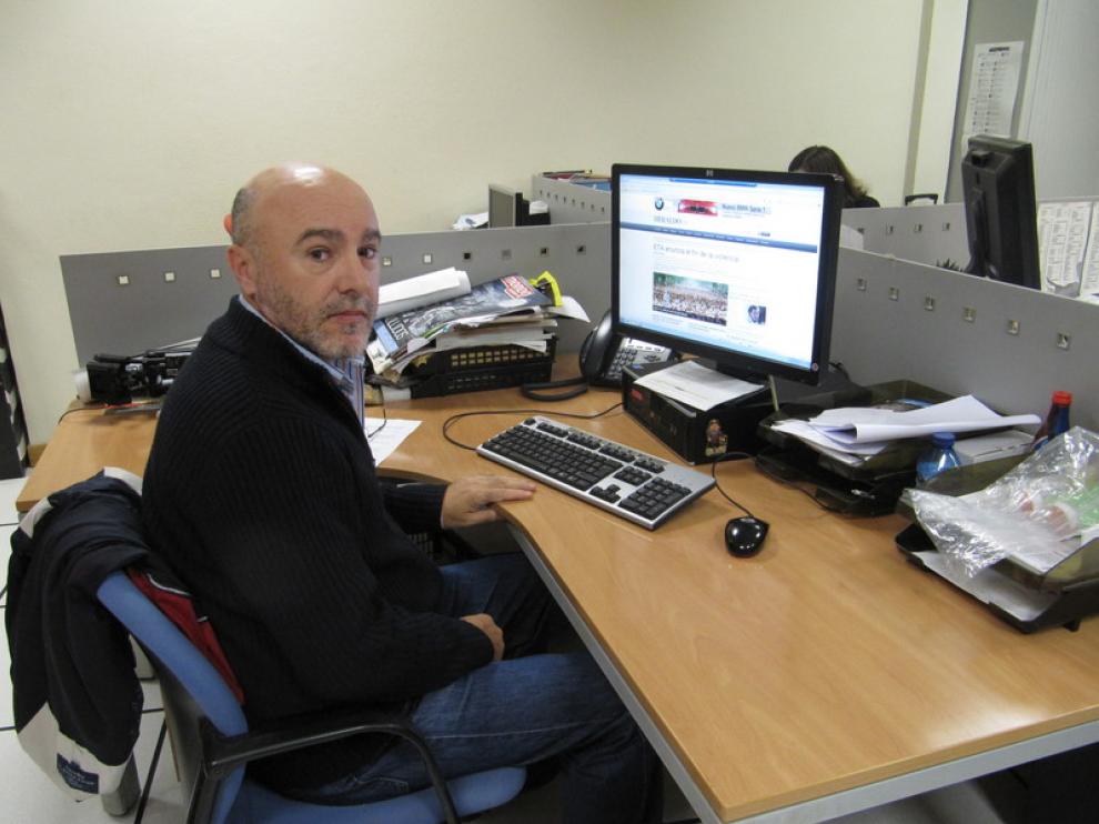 Pablo Asín, en la redacción de HERALDO.es