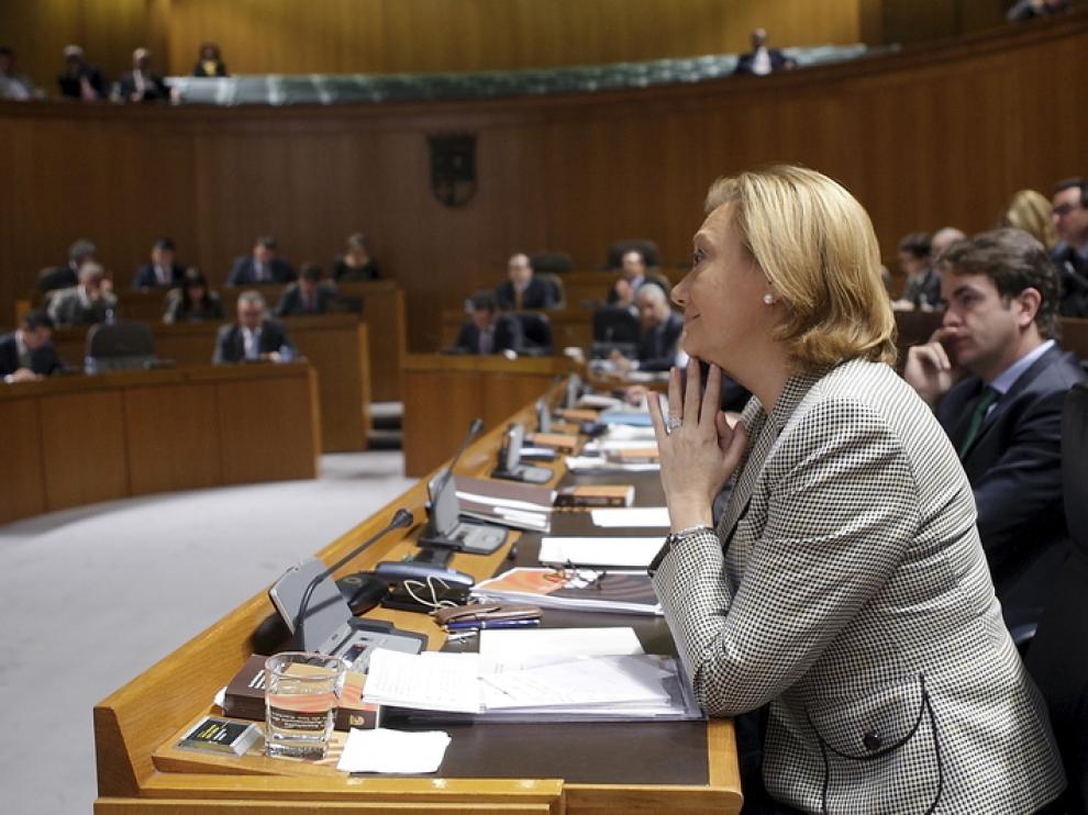 Luisa Fernanda Rudi, en el pleno de las Cortes