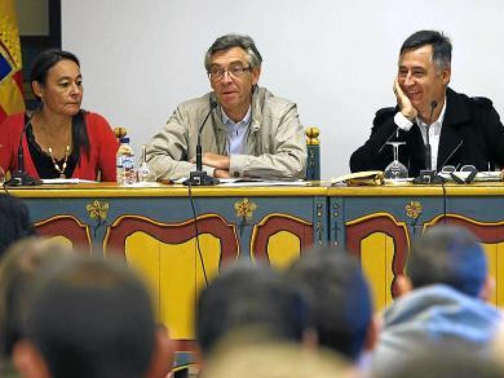 De izquierda a derecha, Isabel Muñoz, Antonio Jiménez, Gervasio Sánchez y Alberto García-Alix.