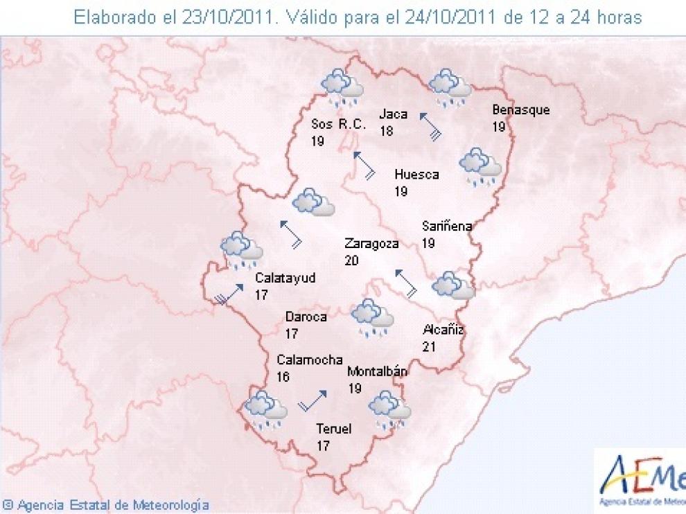 Lluvias en Aragón.