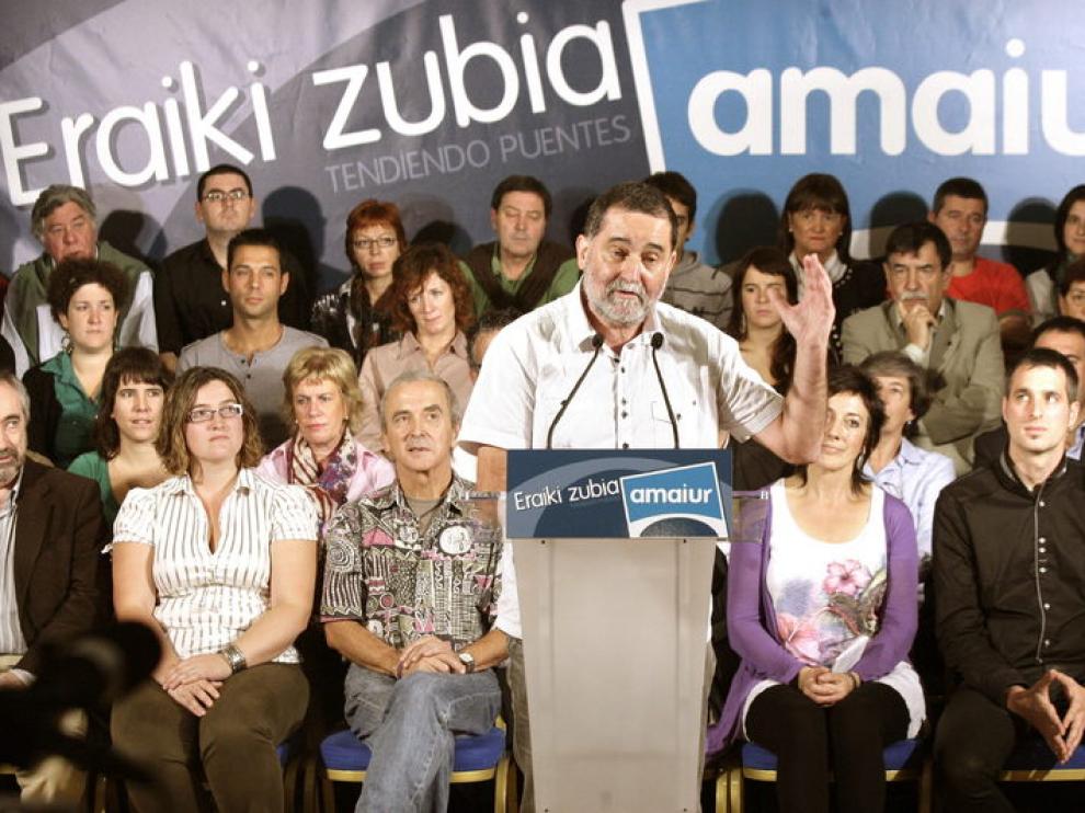 El exparlamentario de Euskal Herritarrok Iñaki Antigüedad, que encabezará la lista por Vizcaya de Amaiur