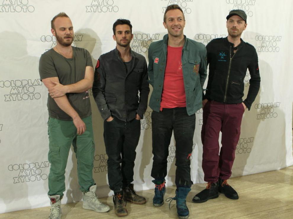 Posado de Coldplay, este miércoles en Madrid
