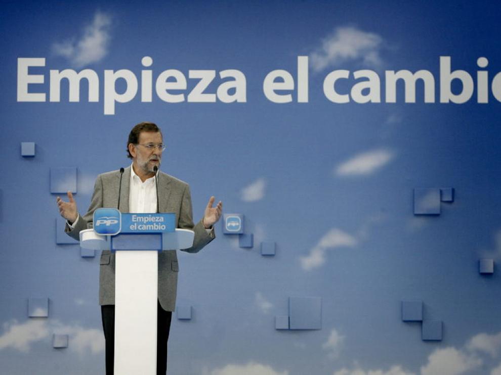 Mariano Rajoy, ayer en La Coruña