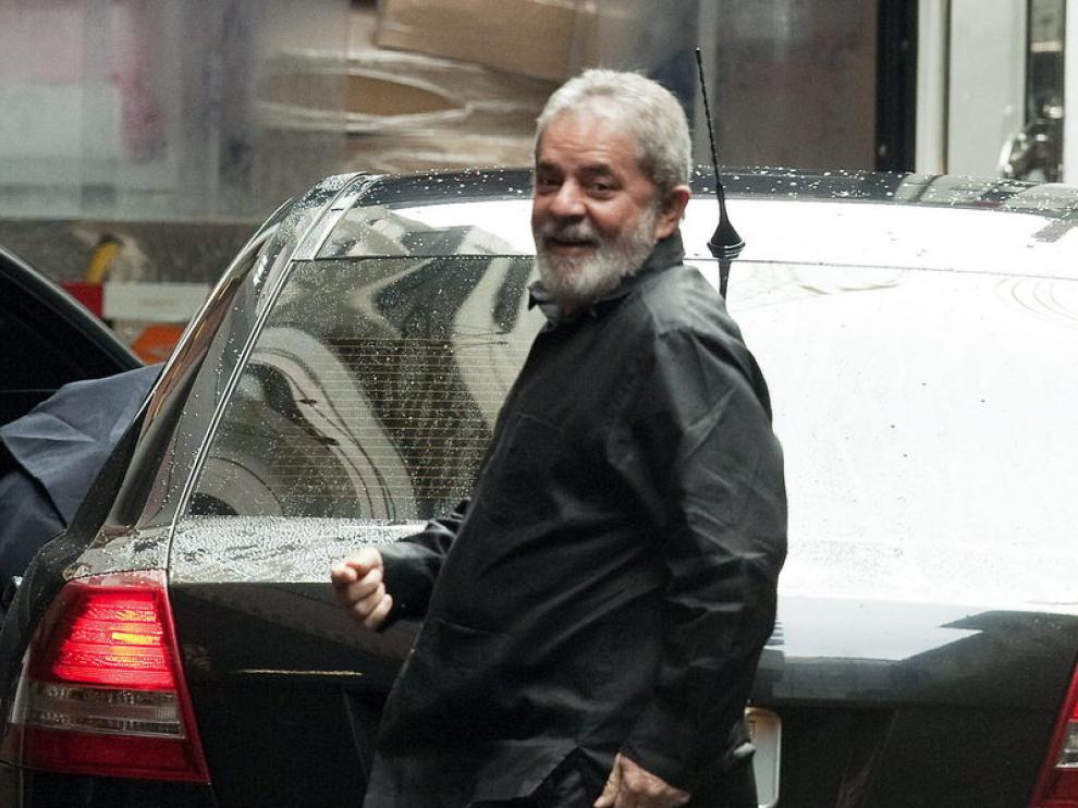 Lula da Silva a su llegada al hospital