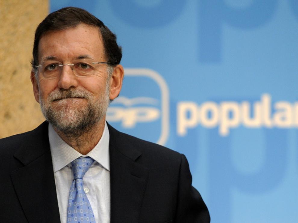 Imagen de Mariano Rajoy durante la campaña electoral.