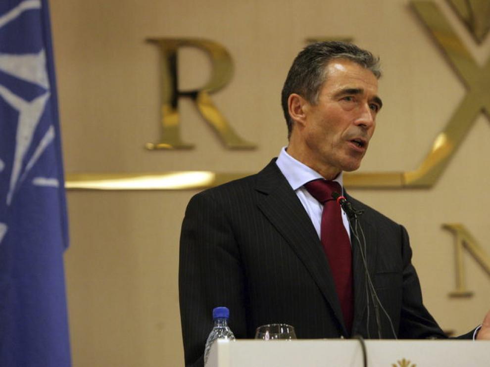 El secretario general de la OTAN, Anders Fogh Rasmussen