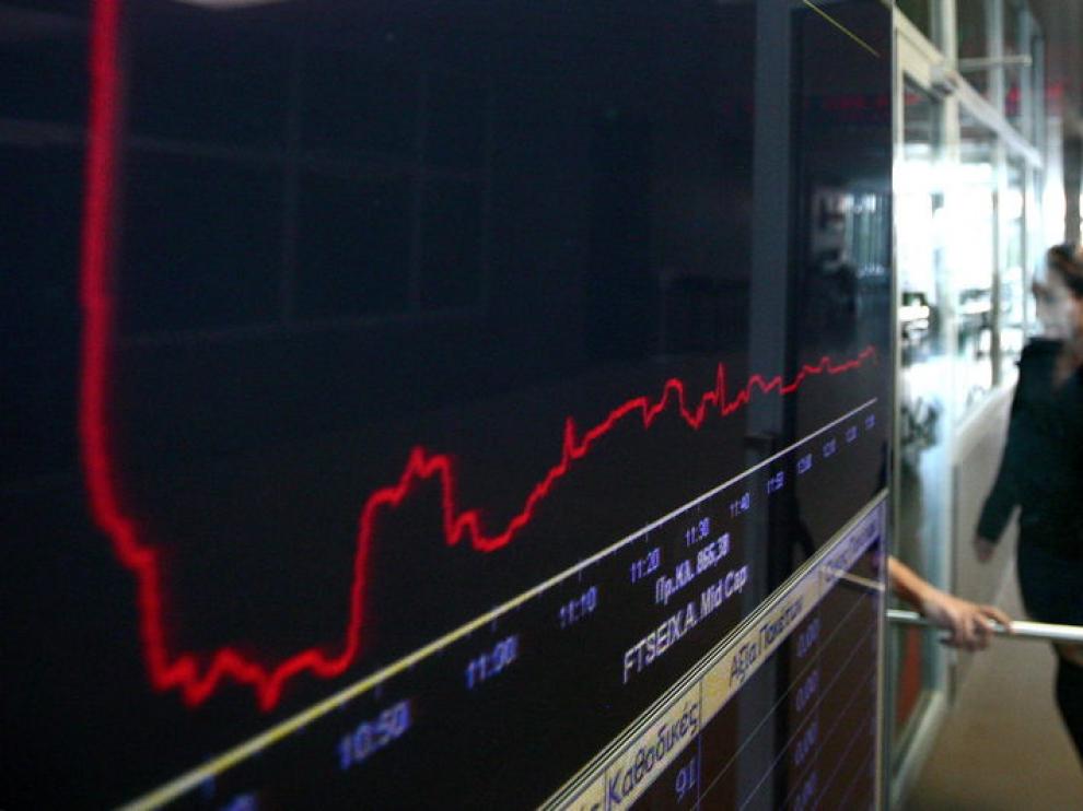 Imagen de la bolsa griega, la más perjudicada