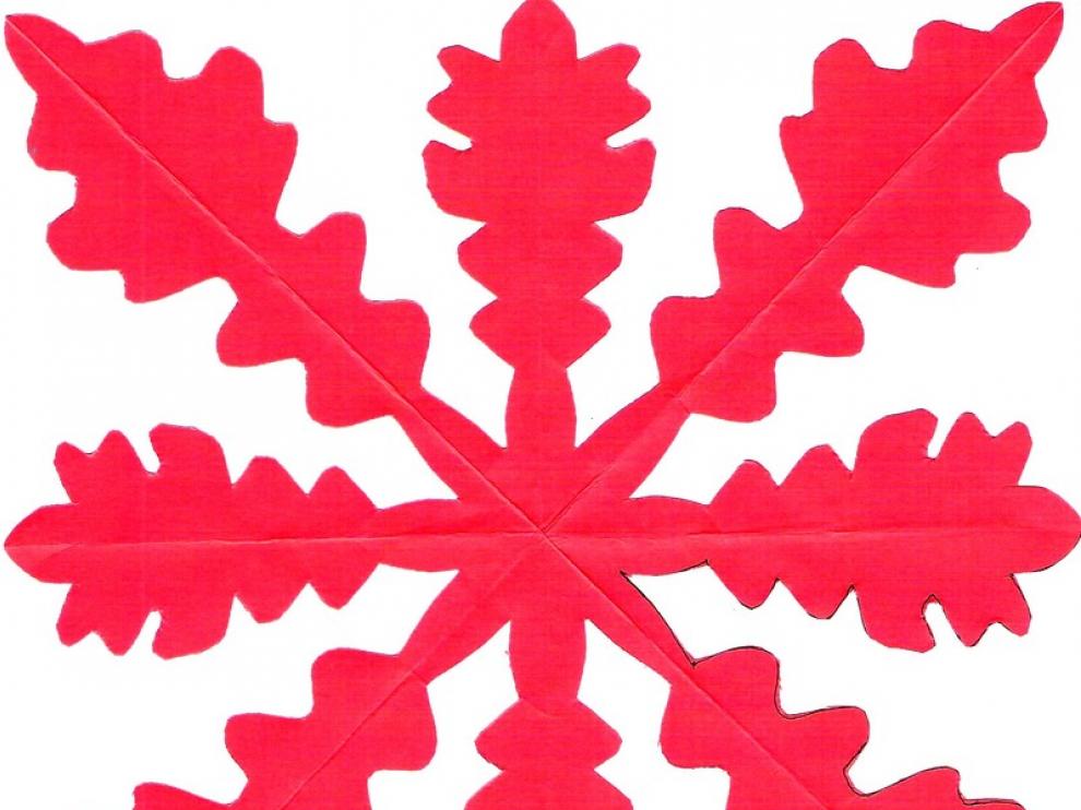 Resultado de las hojas de otoño en papel rojo
