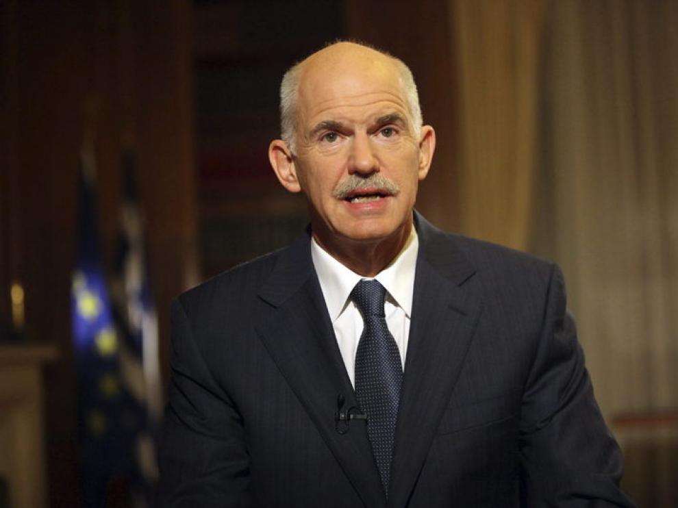 El primer ministro griego saliente, Yorgos Papandreu