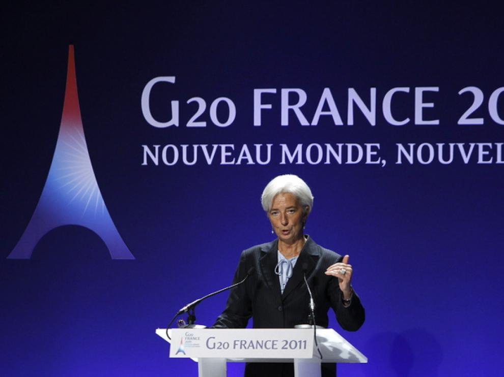 Christine Lagarde, en Cannes