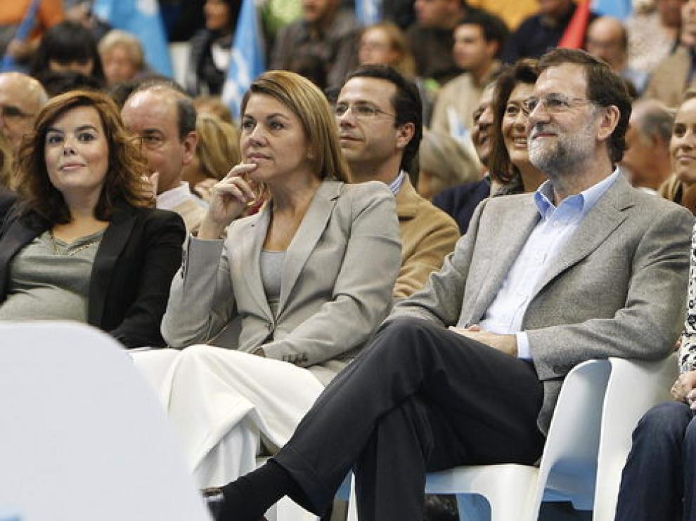 Rajoy, en el mitin del PP en Leganés