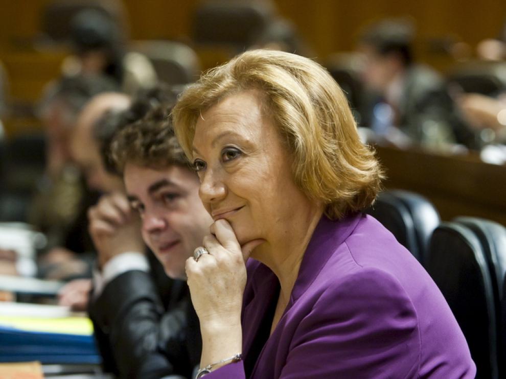 La presidenta de la Comunidad autónoma, Luisa Fernanda Rudi