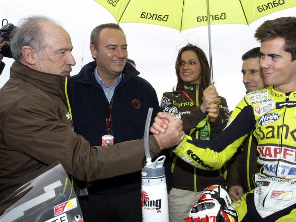 Terol, con el presidente de Bankia, Rodrigo Rato