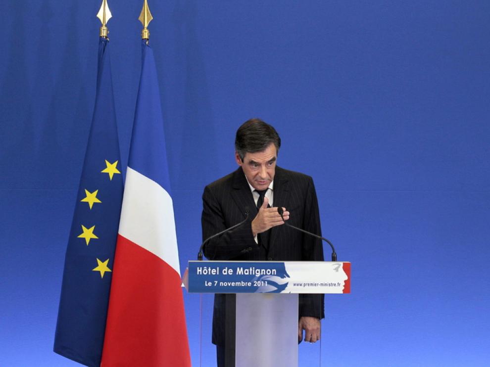 El primer ministro francés, François Fillon,