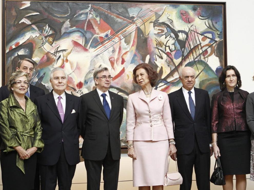 Doña Sofía inaugura la expoición 'El Hermitage en el Prado'