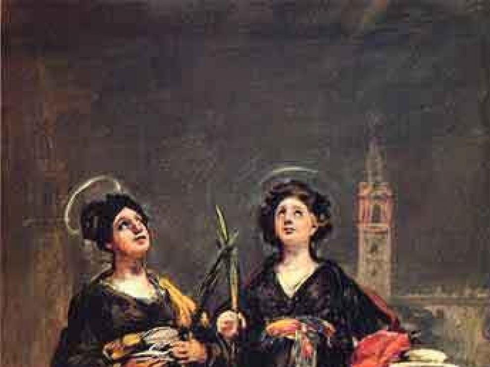 Imagen del cuadro de Goya 'Santas Justa y Rufina'