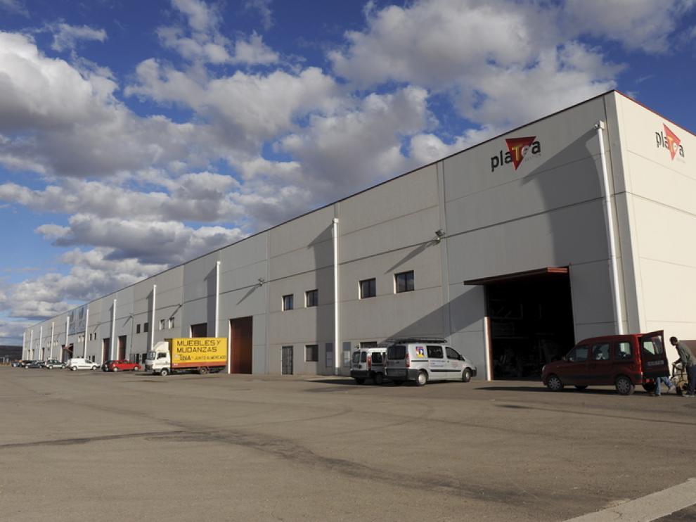 Nave nido del polígono industrial Platea en Teruel