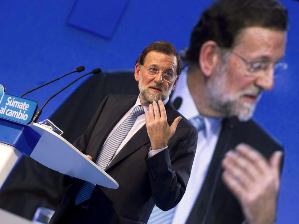 El candidato del PP a la presidencia del Gobierno, Mariano Rajoy