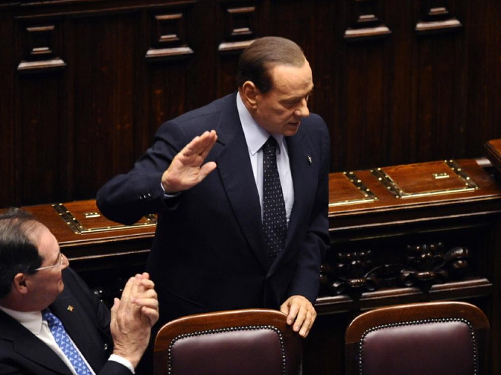 Silvio Berlusconi, en la Cámara de Diputados