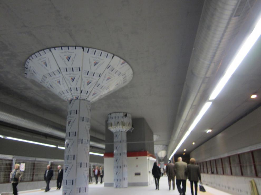 Así es el interior de la estación de Goya