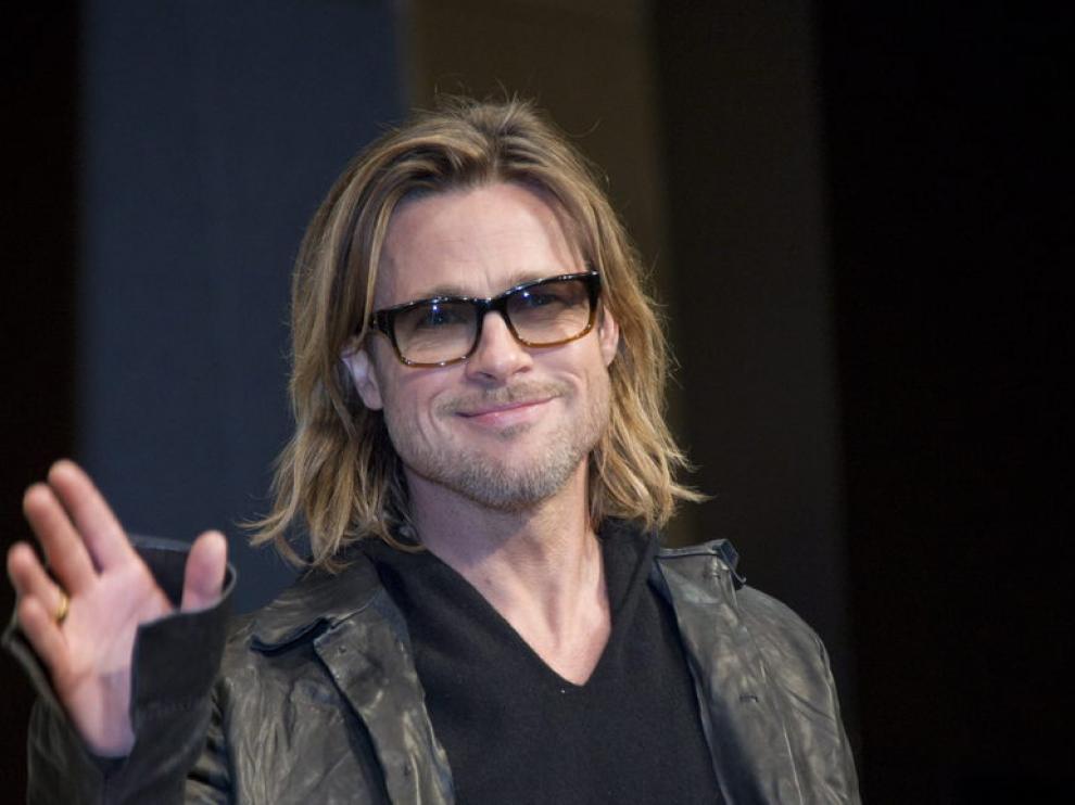 Brad Pitt, en Tokio durante la promoción de 'Moneyball'