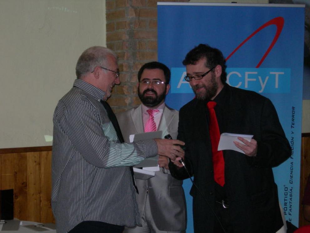 David Jasso durante la entrega del galardón