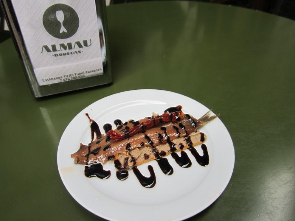La tapa que presenta a concurso Bodegas Almau