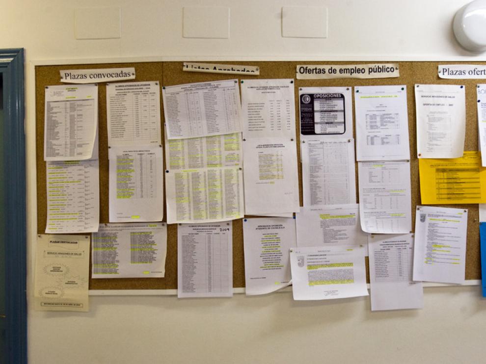 Imagen de archivo con ofertas de empleo público